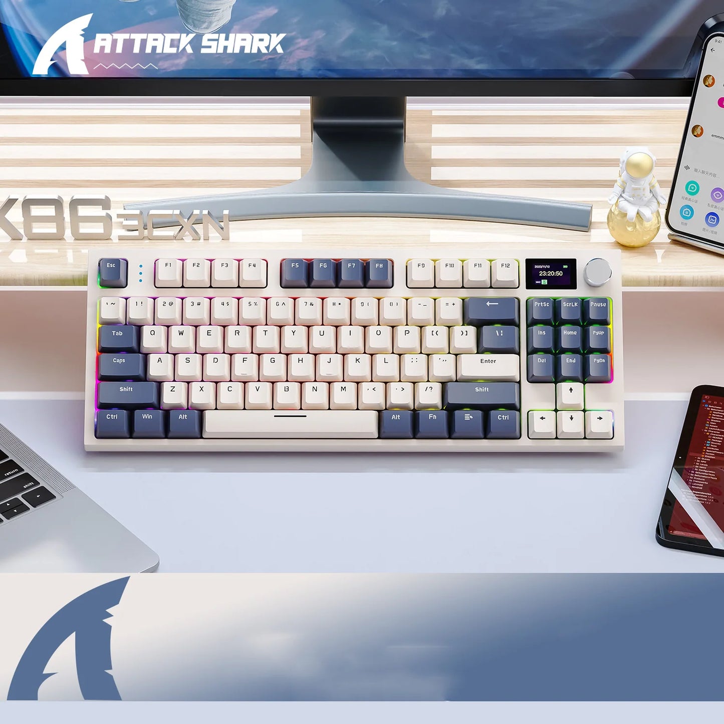 Attack Shark K86 RGB Bluetooth Kablosuz Kulaklık