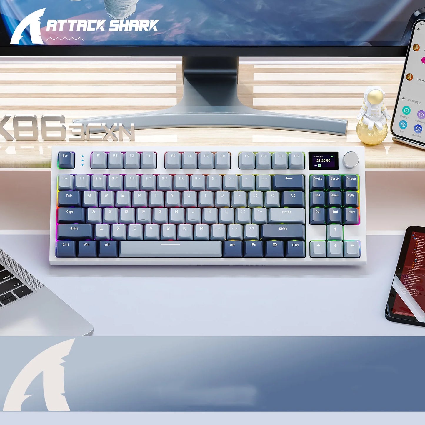 Attack Shark K86 RGB Bluetooth Kablosuz Kulaklık